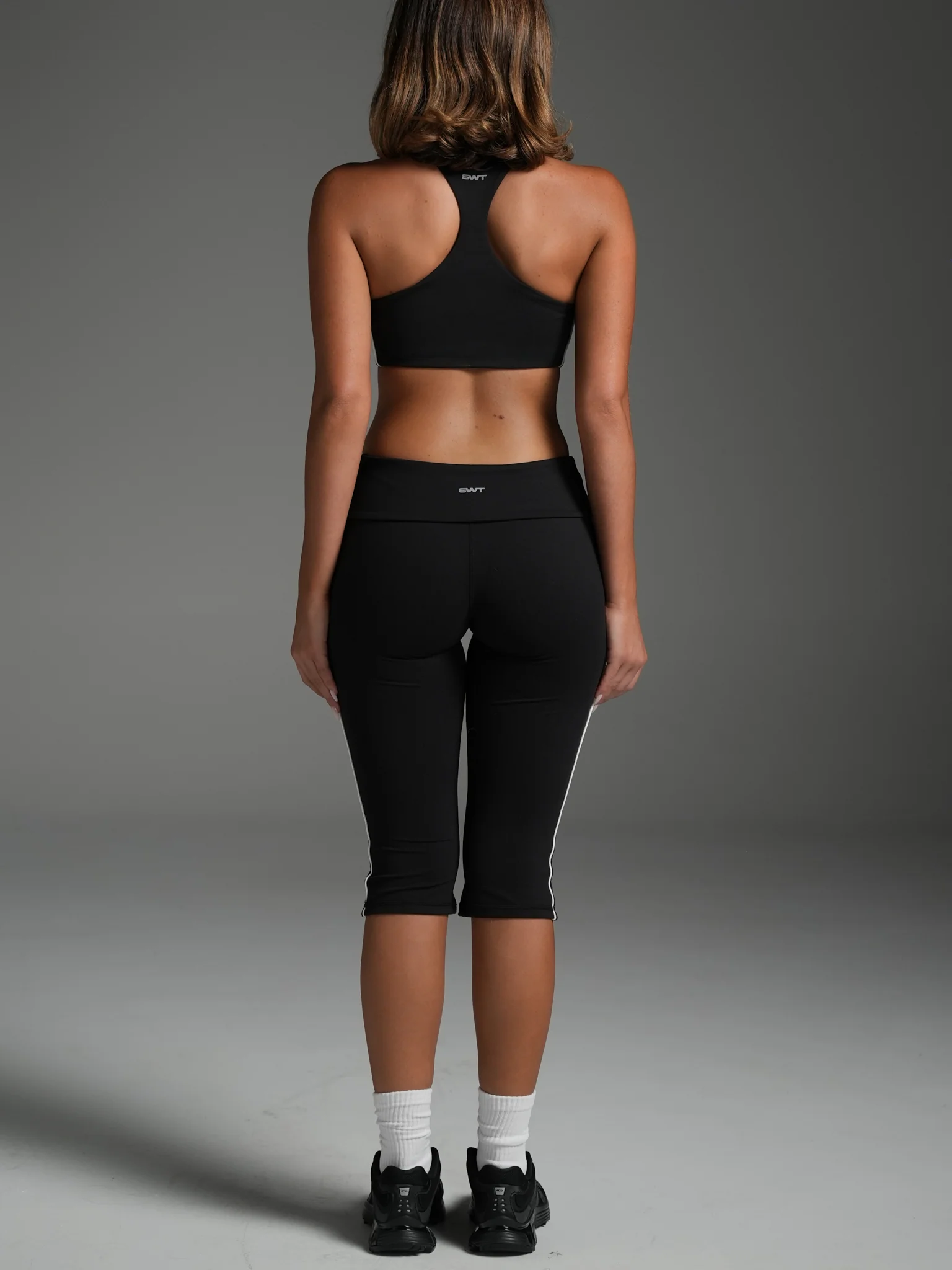 FLX Piping Foldover Capris - Image 2