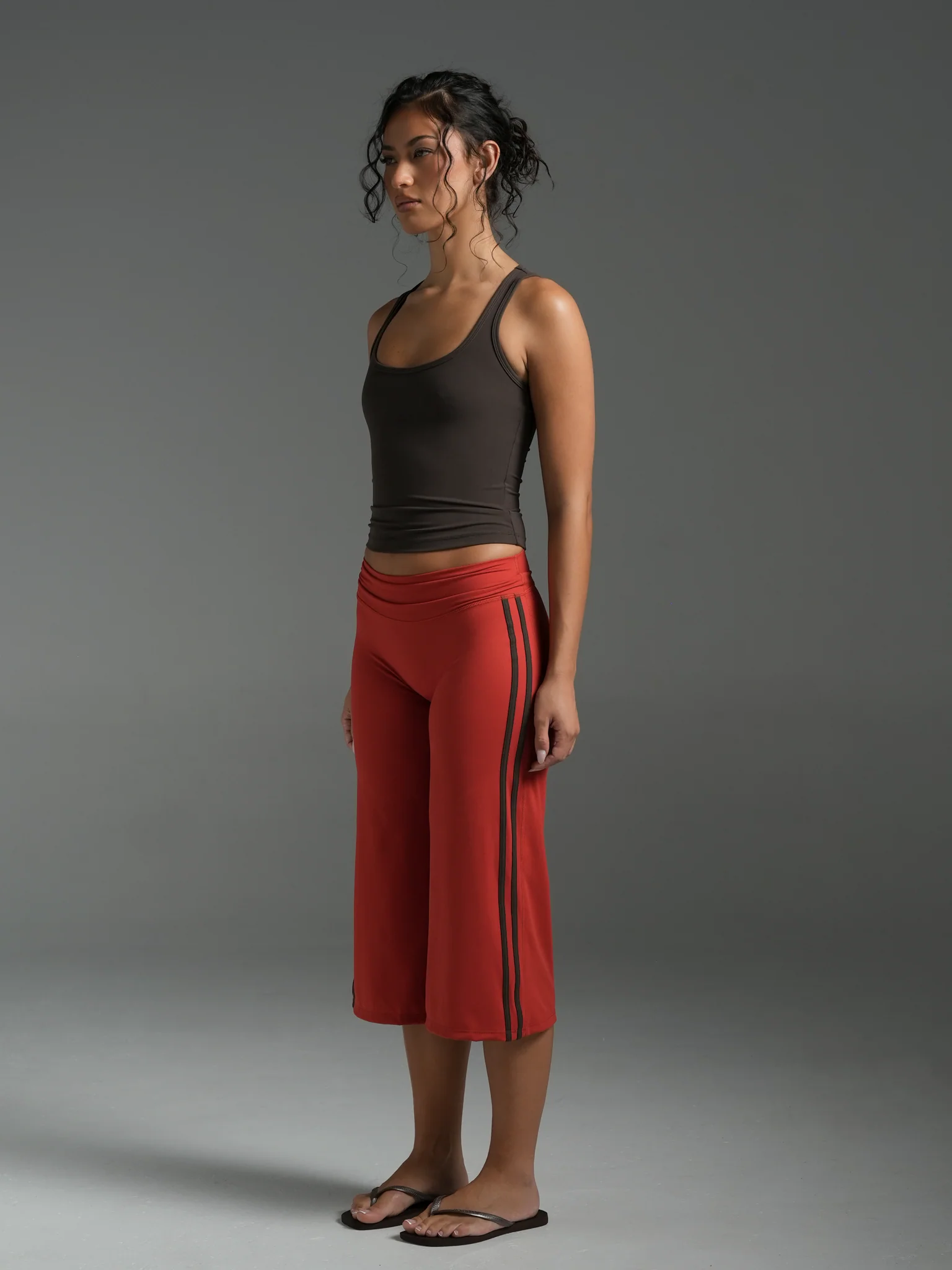 FLX Stripe Wide Leg Capris - Image 4