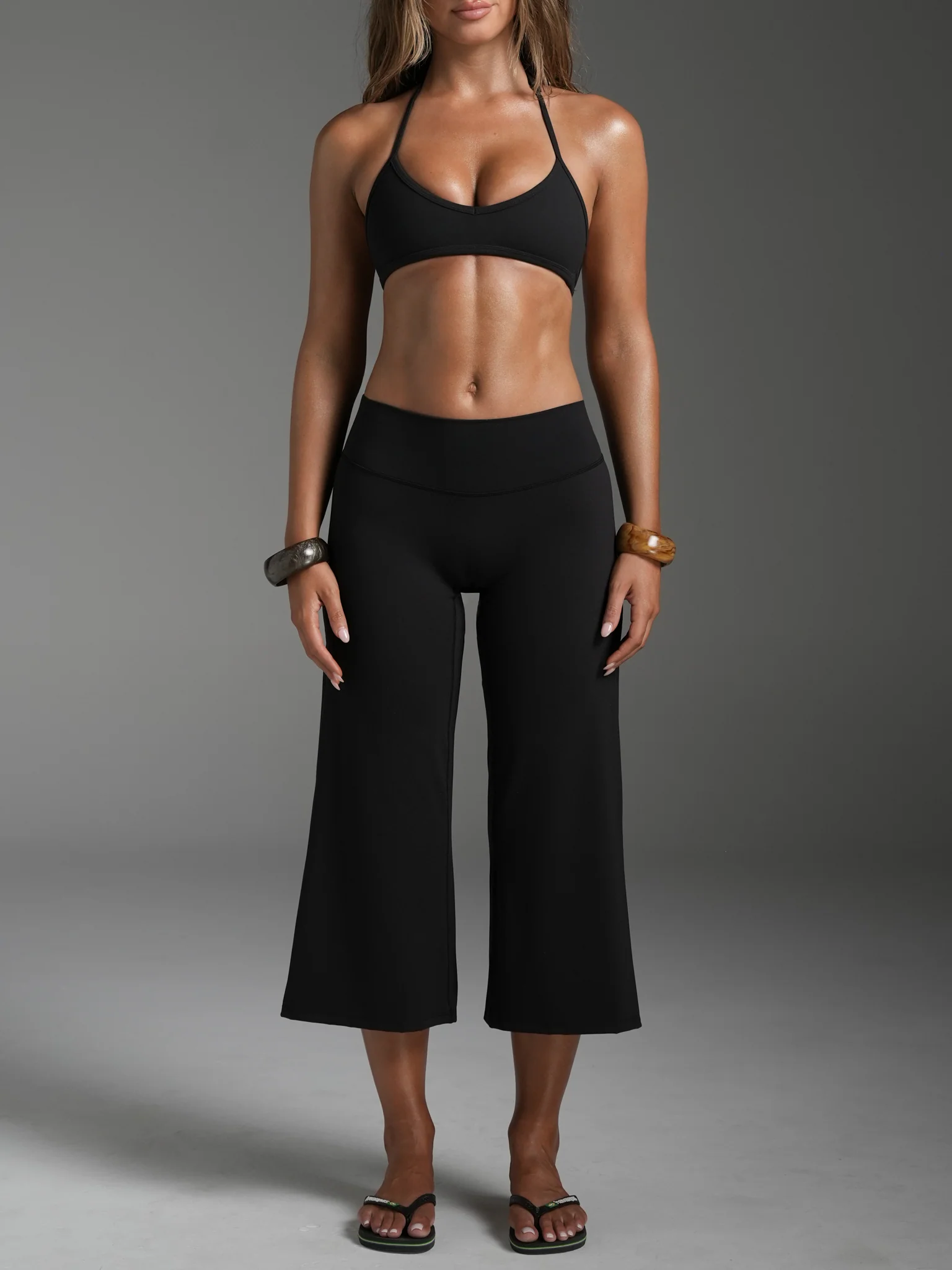 FLX Wide Leg Capris