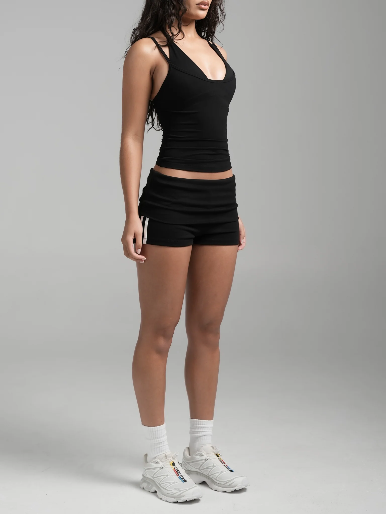 Foldover Stripe Shorts - Image 2