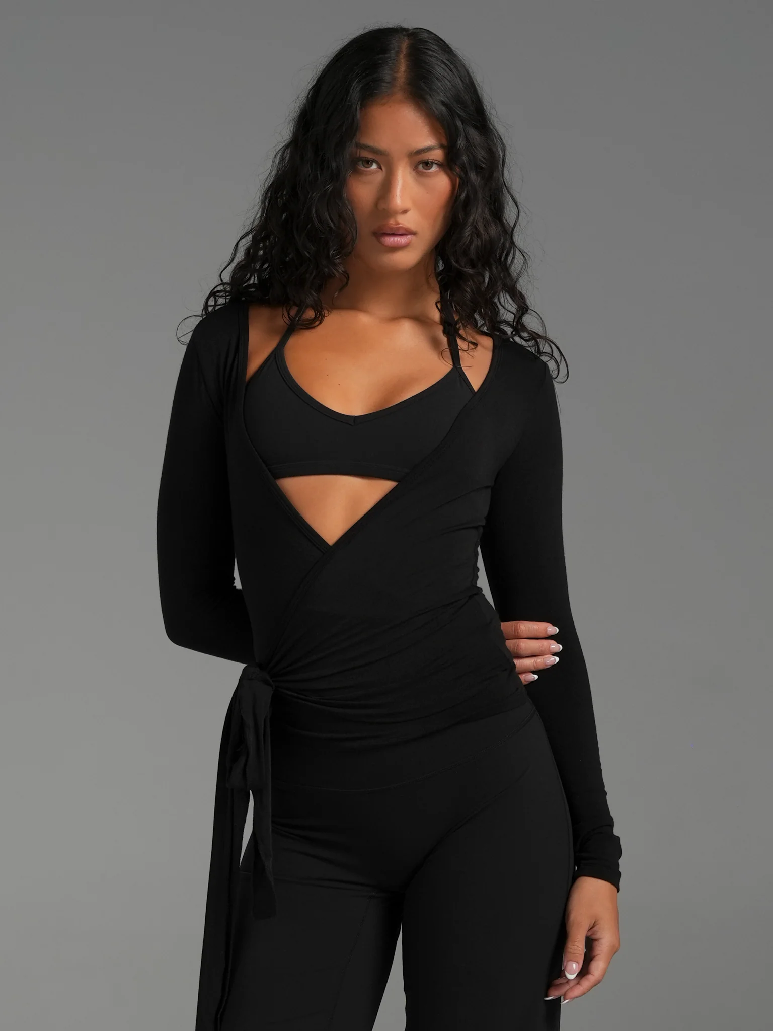 Longline Wrap Top