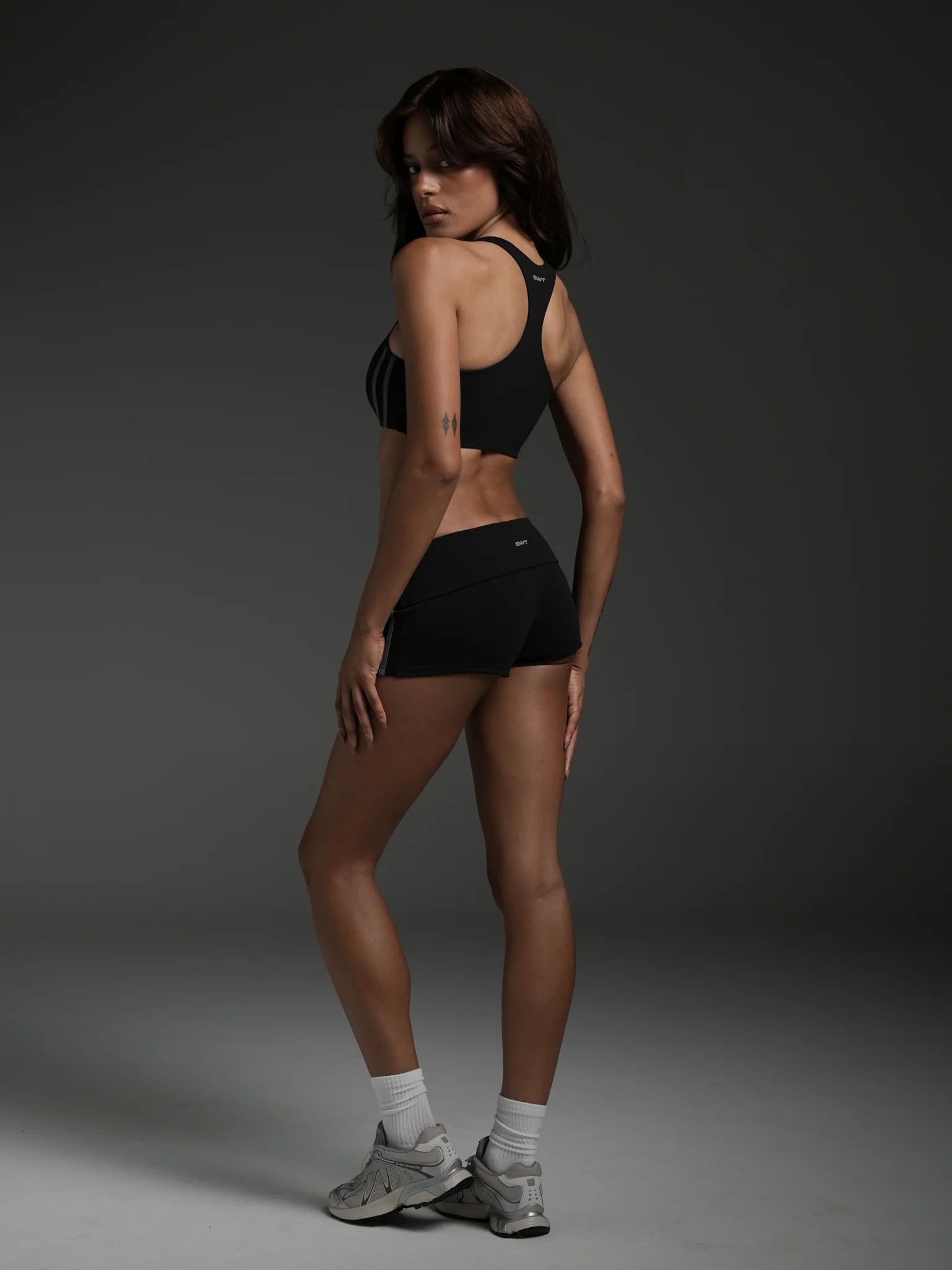 Stripe Foldover Hot Shorts - Image 3