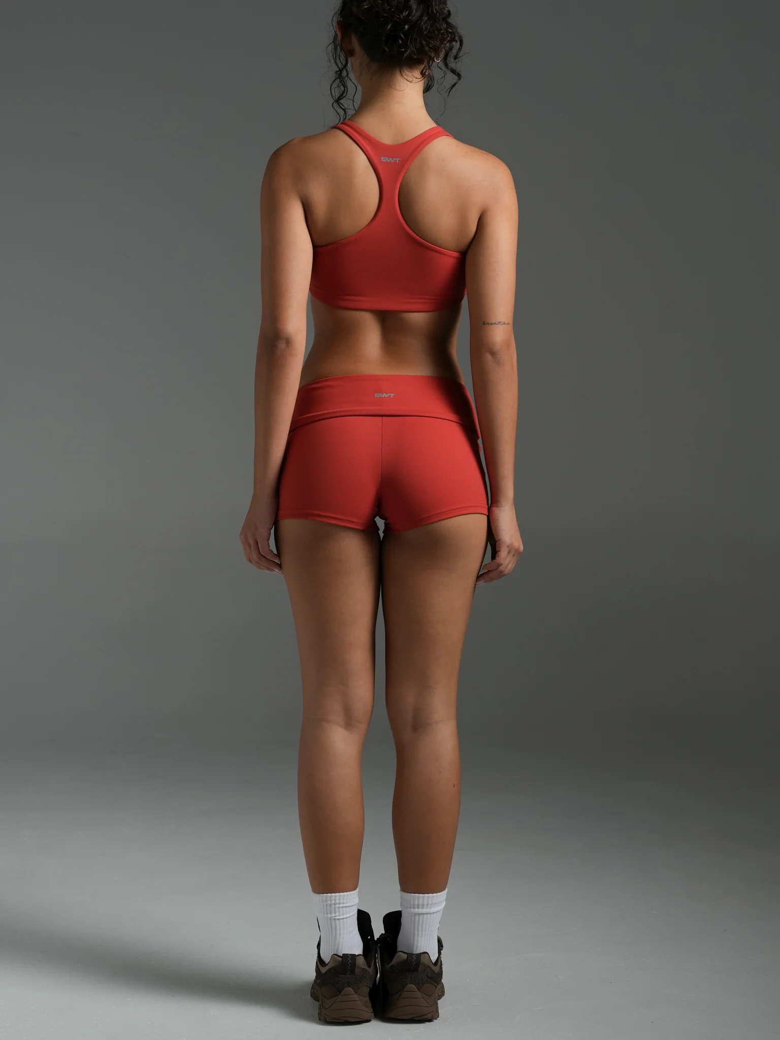 Stripe Foldover Hot Shorts - Image 3